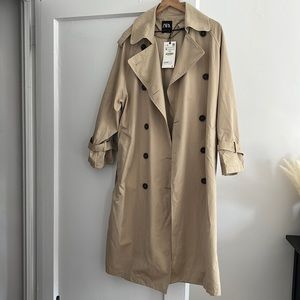 Zara NWT Oversized Trench Coat